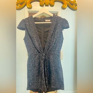 Brand New Black Sequin ROMPER from Tobi design. Size Small